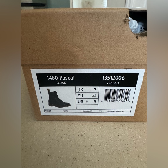 Dr Martens 1460 Pascal Virginia Leather Lace Up Boots Women’s Size 9 - Picture 4 of 6